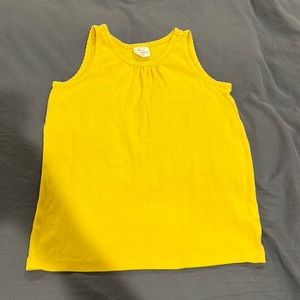Good used condition Hanna Andersson yellow Pima cotton tank